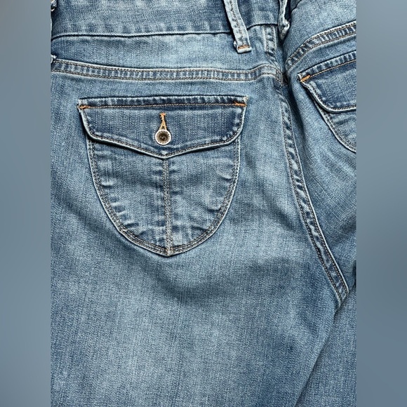Lucky Brand Sweet Jean Crop Selvedge Seam Size 8/29 Decorative Rear Pockets - Picture 9 of 13